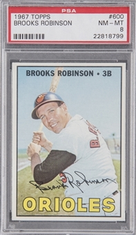 1967 Topps #600 Brooks Robinson – PSA NM-MT 8